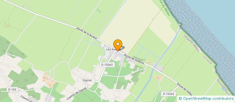 localisation de l'entreprise EARL BURAN  JAU-DIGNAC-ET-LOIRAC