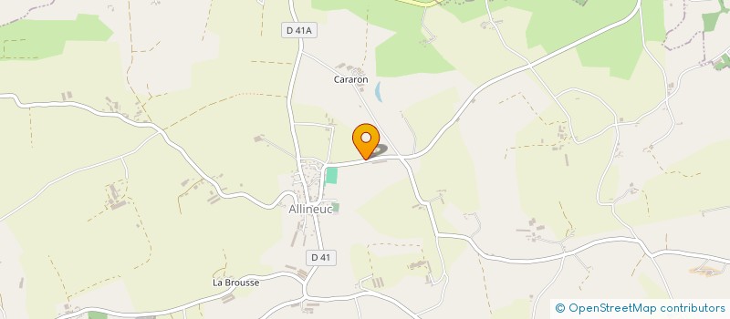 localisation de l'entreprise EARL BURLOT-LAMANDE à ALLINEUC