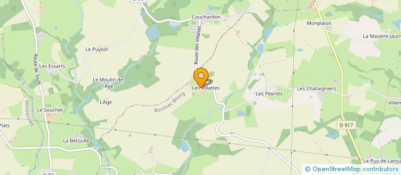 localisation de l'entreprise EARL BUSSIERE à BOUSSAC-BOURG
