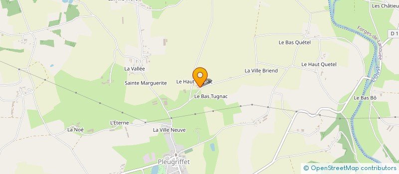 localisation de l'entreprise EARL BUSSON à PLEUGRIFFET
