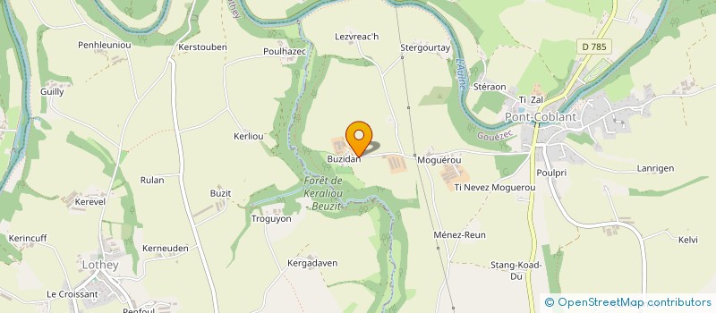 localisation de l'entreprise EARL BUZIDAN  GOUEZEC