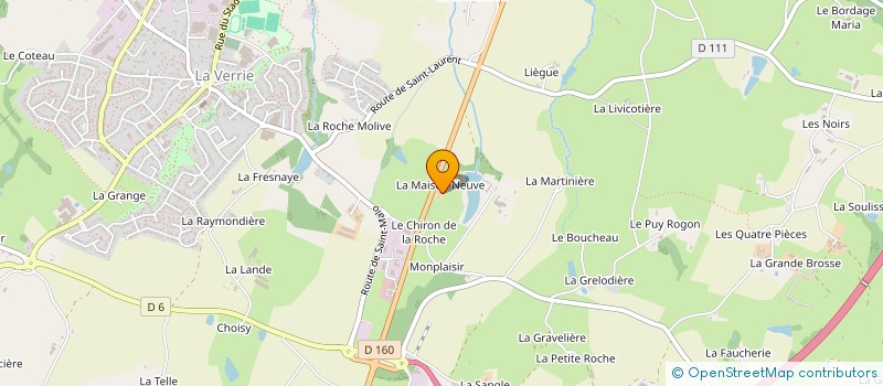 localisation de l'entreprise EARL CABRI O LAIT à CHANVERRIE