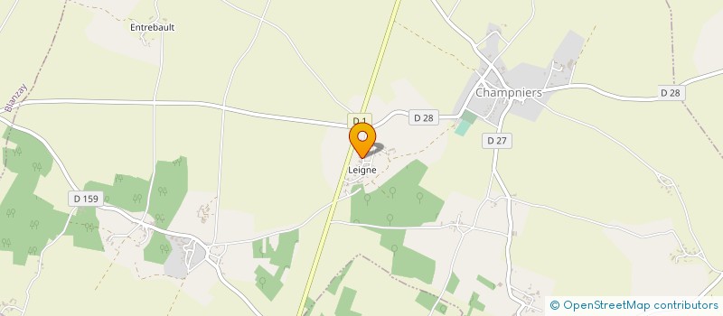 localisation de l'entreprise EARL CABRILUZ à CHAMPNIERS