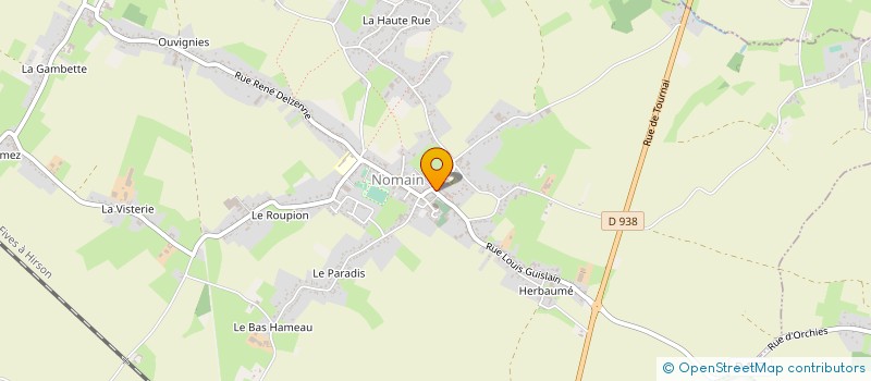 localisation de l'entreprise EARL CABY CRESPEL à NOMAIN