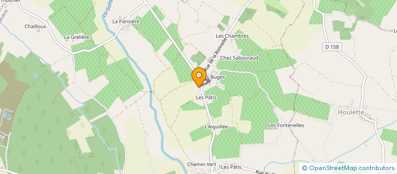 localisation de l'entreprise EARL CAILLE JEAN MICHEL à SAINTE-SEVERE