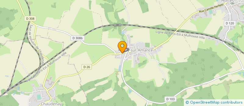 localisation de l'entreprise EARL CAILLET à HAUTE-AMANCE