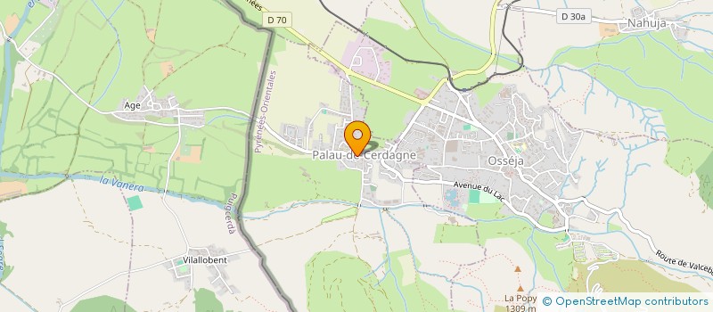 localisation de l'entreprise EARL CAL CAVALLER  PALAU-DE-CERDAGNE