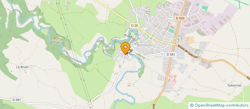 localisation de l'entreprise EARL CALMELLY  BOZOULS