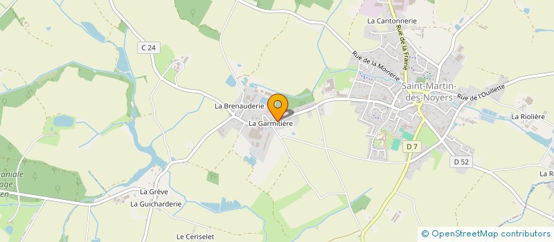 localisation de l'entreprise EARL CANA'DELISS à SAINT-MARTIN-DES-NOYERS