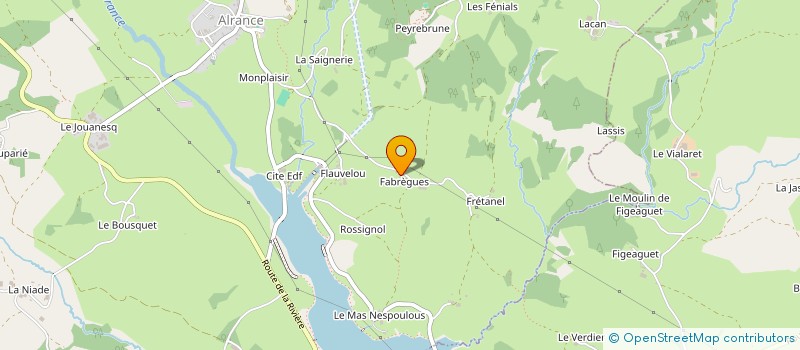 localisation de l'entreprise EARL CANAC S-JP à ALRANCE