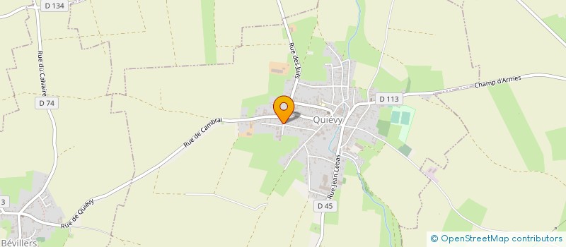 localisation de l'entreprise EARL CANONNE RICHEZ  QUIEVY