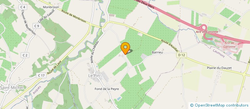 localisation de l'entreprise EARL CANOURGUES NICOLAS  LE PIN