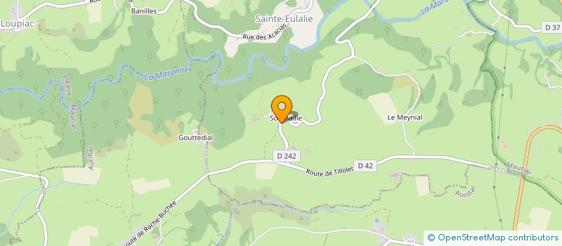 localisation de l'entreprise EARL CAPEL DU CHAUMEIL à SAINTE-EULALIE