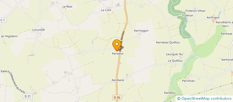 localisation de l'entreprise EARL CARIOU YOAN à PLONEVEZ-DU-FAOU
