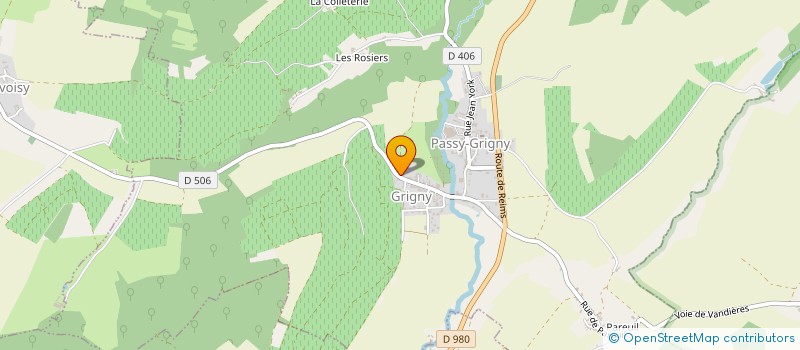 localisation de l'entreprise EARL CAROLINE CAILLOT  PASSY-GRIGNY