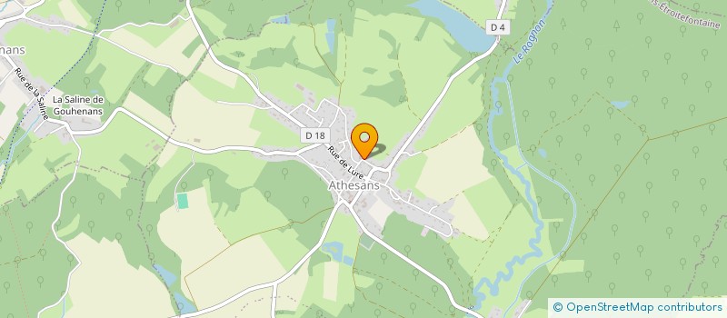 localisation de l'entreprise EARL CARTEAUX à ATHESANS-ETROITEFONTAINE