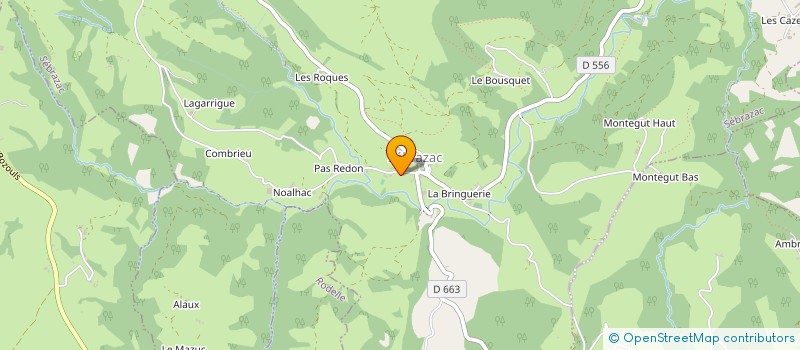 localisation de l'entreprise EARL CASTAGNALOU à SEBRAZAC