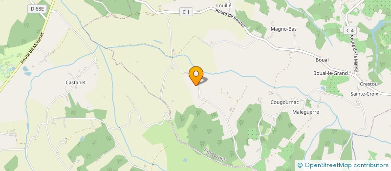 localisation de l'entreprise EARL CASTEL à PUYCORNET