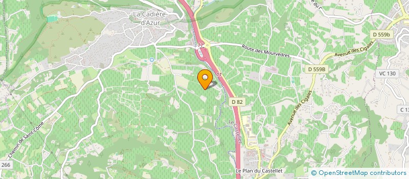 localisation de l'entreprise EARL CASTELL REYNOARD à LA CADIERE D'AZUR