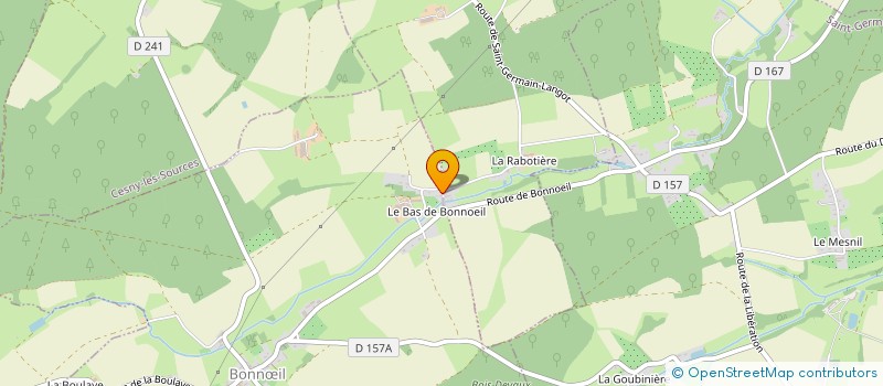 localisation de l'entreprise EARL CATEL à BONNOEIL
