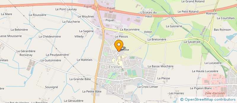localisation de l'entreprise EARL CATHELINE à ETRELLES
