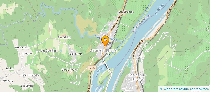 localisation de l'entreprise EARL CATHERINE ET PASCAL JAMET  ARRAS-SUR-RHONE