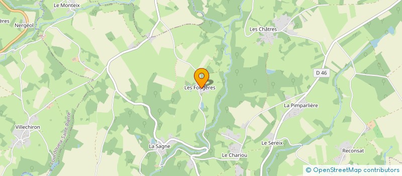 localisation de l'entreprise EARL CATINAT  LE BOURG-D'HEM