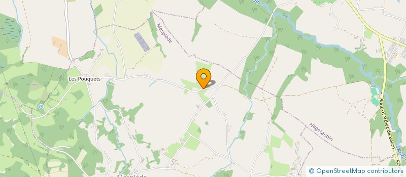 localisation de l'entreprise EARL CAUHAPE  MESPLEDE