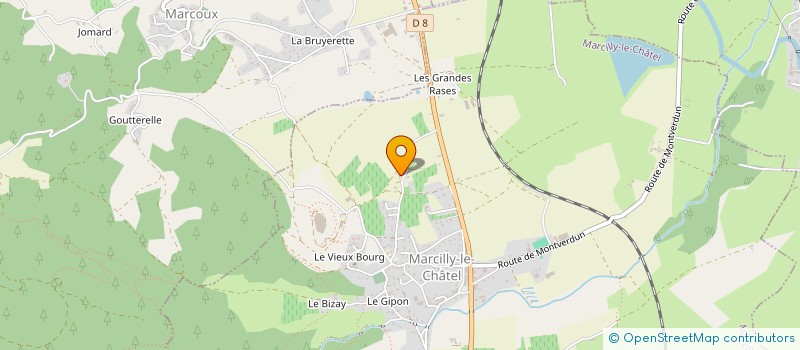 localisation de l'entreprise EARL CAVE VERDIER LOGEL  MARCILLY-LE-CHATEL