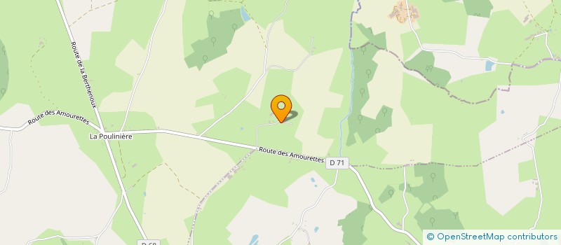 localisation de l'entreprise EARL CENDRIER à LA BERTHENOUX