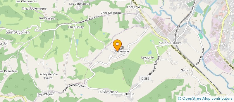 localisation de l'entreprise EARL CENTRE EQUESTRE DE LA VALADE  SAINT-AULAIRE