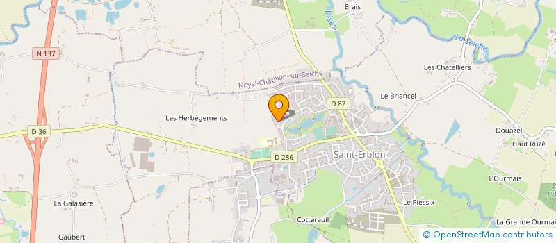 localisation de l'entreprise EARL CER'LAP  NOYAL-CHATILLON-SUR-SEICHE