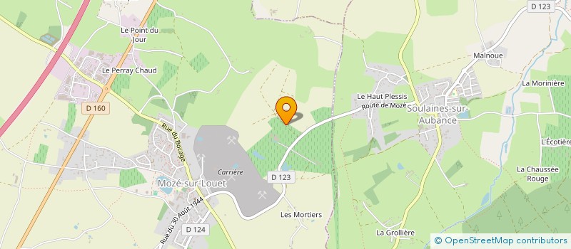 localisation de l'entreprise EARL CESBRON  MOZE-SUR-LOUET