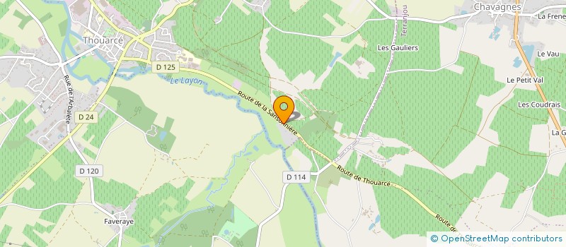 localisation de l'entreprise EARL CESBRON MARTIN à BELLEVIGNE-EN-LAYON