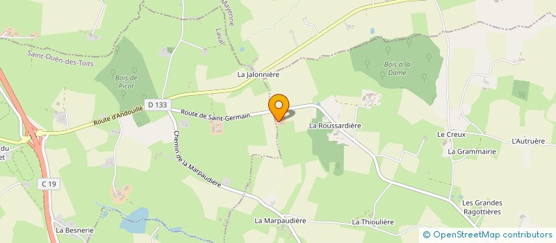 localisation de l'entreprise EARL CFORET  ST GERMAIN LE FOUILLOUX