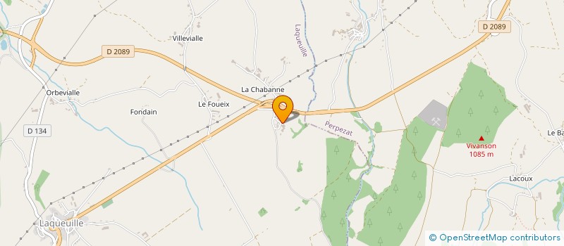 localisation de l'entreprise EARL CHABANAT à LAQUEUILLE