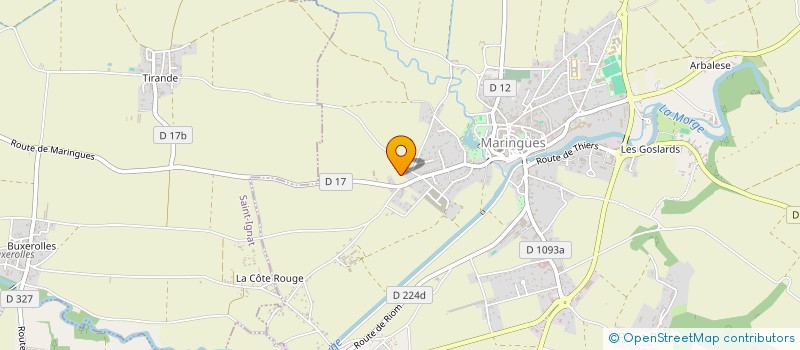 localisation de l'entreprise EARL CHABERT PERE ET FILS à MARINGUES