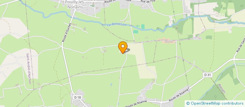 localisation de l'entreprise EARL CHAIZE  POUILLY-LES-NONAINS
