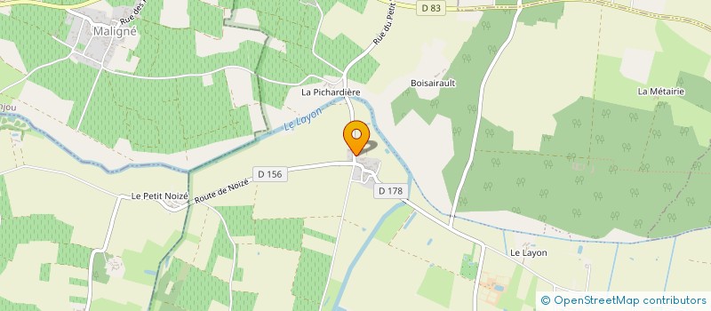 localisation de l'entreprise EARL CHALON MARC à DOUE-EN-ANJOU