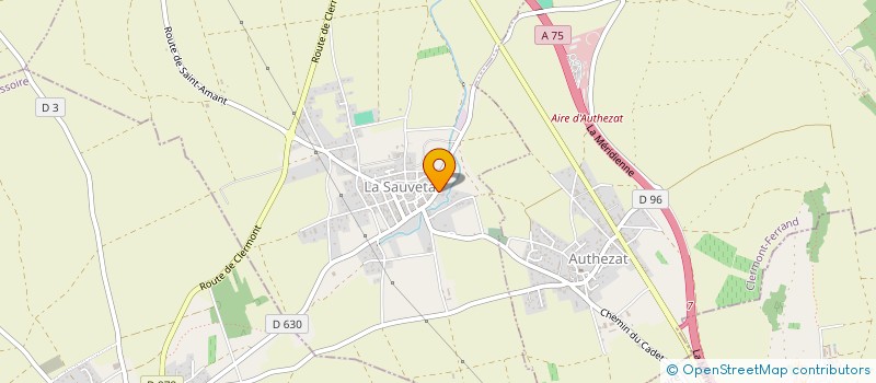 localisation de l'entreprise EARL CHAMBE  LA SAUVETAT