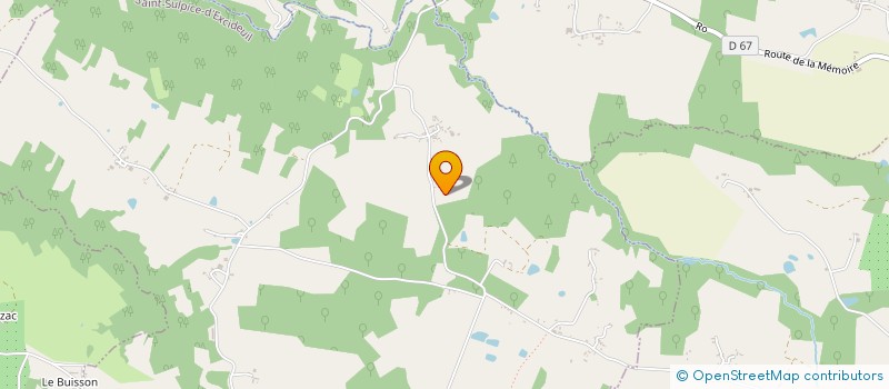 localisation de l'entreprise EARL CHAMINADE VERGERS  SARRAZAC