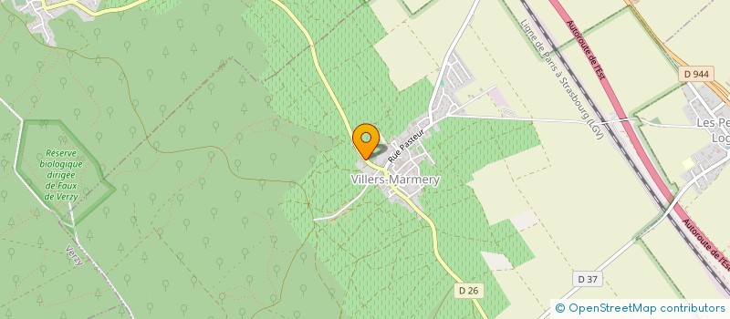 localisation de l'entreprise EARL CHAMPAGNE A MARGAINE PERE ET FILS  VILLERS-MARMERY