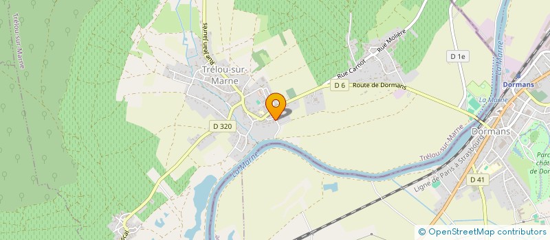 localisation de l'entreprise EARL CHAMPAGNE BELOUIS à TRELOU-SUR-MARNE