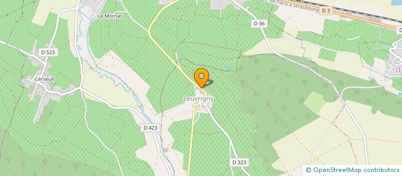 localisation de l'entreprise EARL CHAMPAGNE BRATEAU MOREAU  LEUVRIGNY