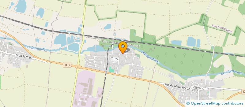 localisation de l'entreprise EARL CHAMPAGNE CHRISTOPHE MARTIN  OIRY