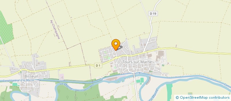 localisation de l'entreprise EARL CHAMPAGNE DELPORTE  TOURS-SUR-MARNE