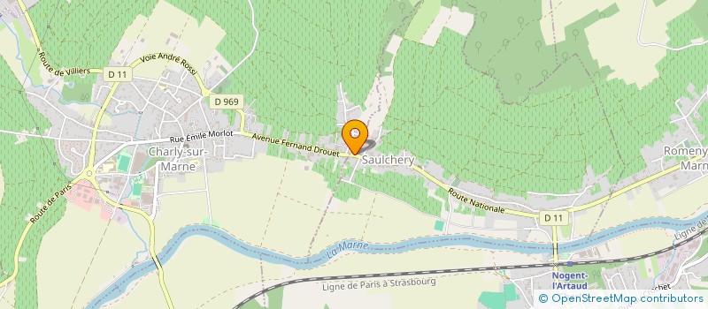 localisation de l'entreprise EARL CHAMPAGNE FIGUET ET FILS à SAULCHERY