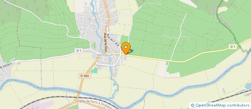 localisation de l'entreprise EARL CHAMPAGNE JACQUES COPIN ET FILS  VERNEUIL