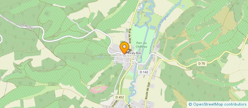 localisation de l'entreprise EARL CHAMPAGNE JACQUES DEFRANCE à LES RICEYS