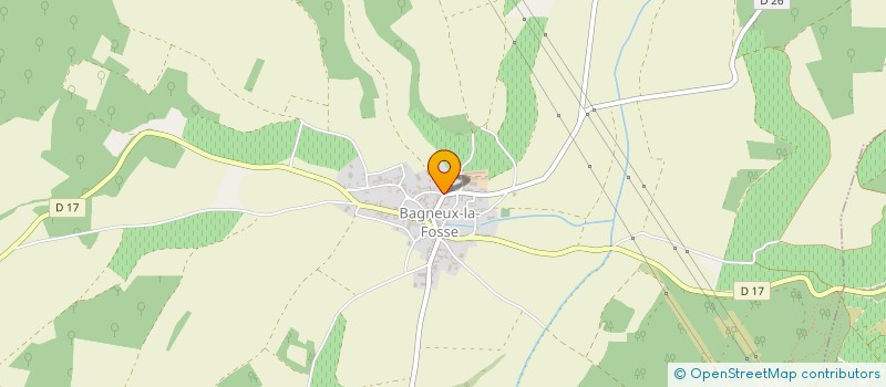 localisation de l'entreprise EARL CHAMPAGNE PAUL-MARIE BERTRAND à BAGNEUX-LA-FOSSE